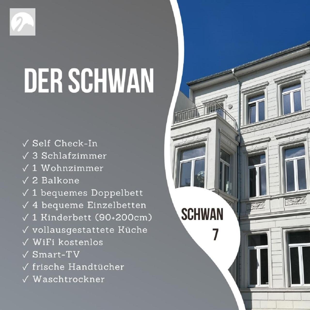 Der Schwan 7 - 3 Schlafzimmer - 2 Balkone - Zentral - 100 Qm Duren Luaran gambar